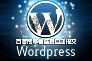 WordPress 百度熊掌号连接自动提交-网站SEO(二)