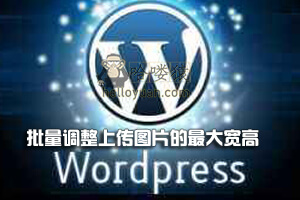 WordPress 网站压缩,批量调整上传图片的最大宽高-网站SEO(十七)